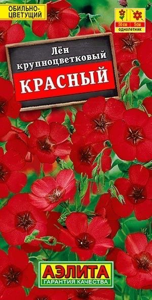 ЛЕН КРУПНОЦВЕТКОВЫЙ КРАСНЫЙ. Семена. Вес 0,5 гр. Неприхотливый обильноцветущий летник.