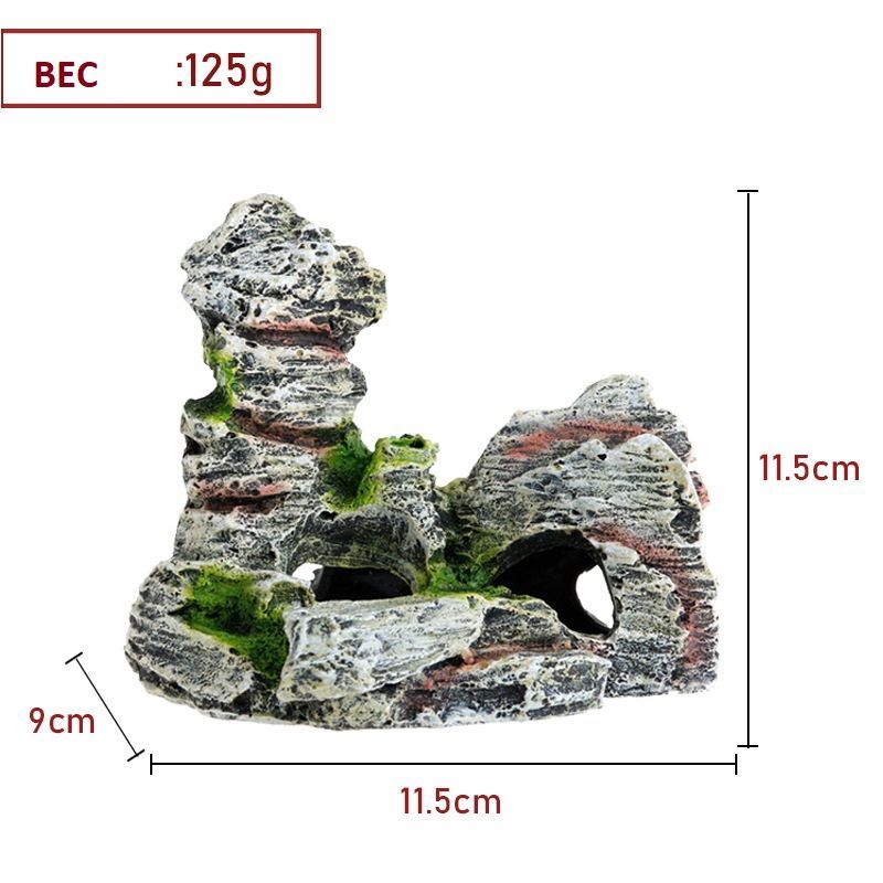 Декорация для аквариума Грот для рыбок 11.5*11.5*9