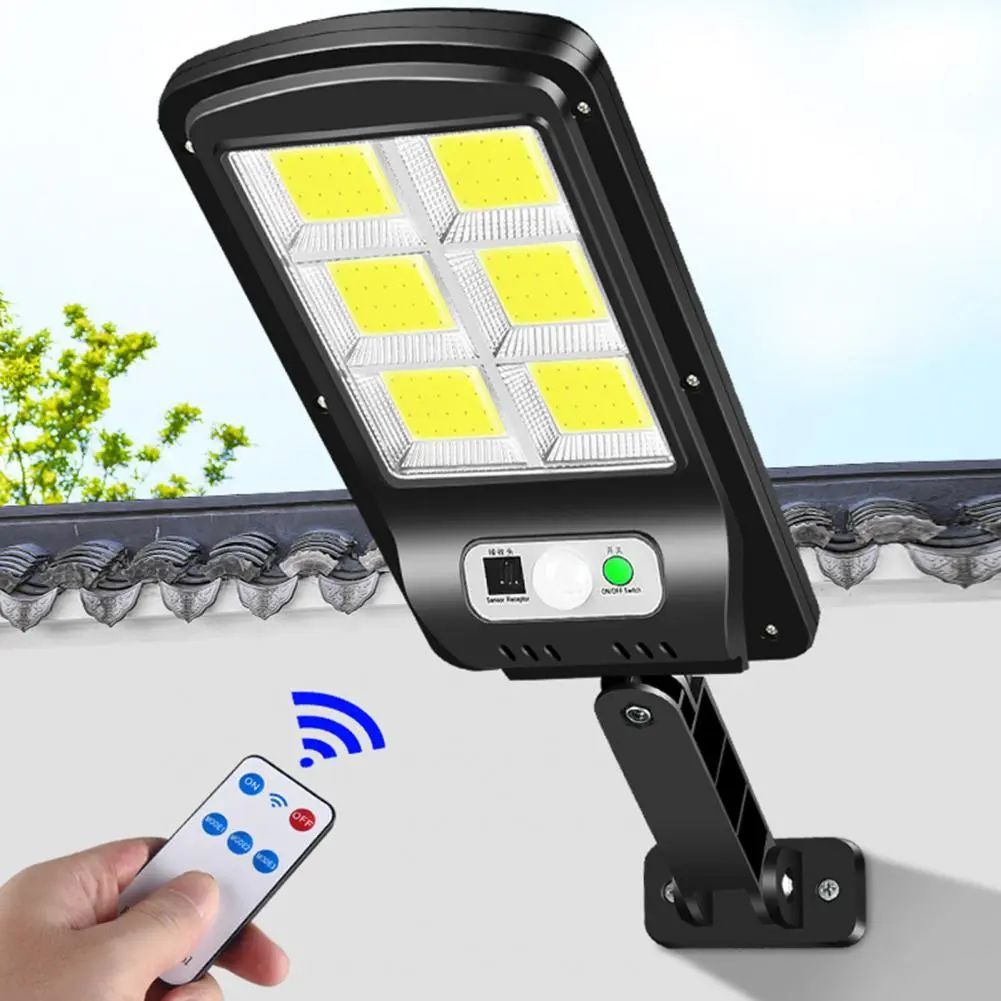 Уличный фонарь на солнечной батарее Solar Light BL bk120-6cob. Led Solar Street Light / светодиодный Солнечный уличный светильник. Светильник уличный BK-120-6cob. Solar sensor Light BK-120. Солнечный прожектор купить