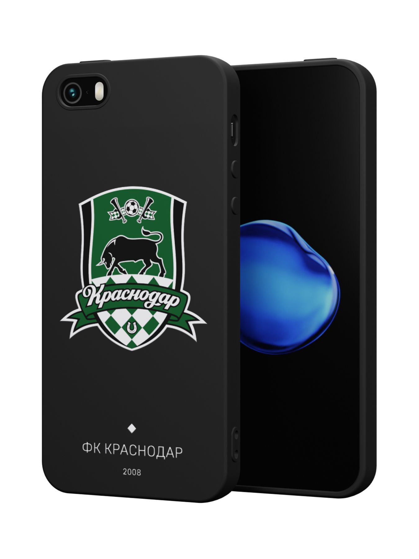 Силиконовый чехол Mcover для iPhone 5/5s/SE (Айфон 5, 5с и СЕ), Герб ФК  Краснодар - купить с доставкой по выгодным ценам в интернет-магазине OZON  (1224306615)