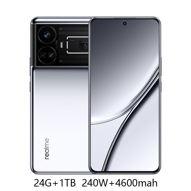 Смартфон realme GT5 150W 1 ТБ 24 ГБ Серый 6.74 OLED/AMOLED Смартфон realme GT5 150W 1 ТБ 24 ГБ Серый 6.74 OLED/AMOLED