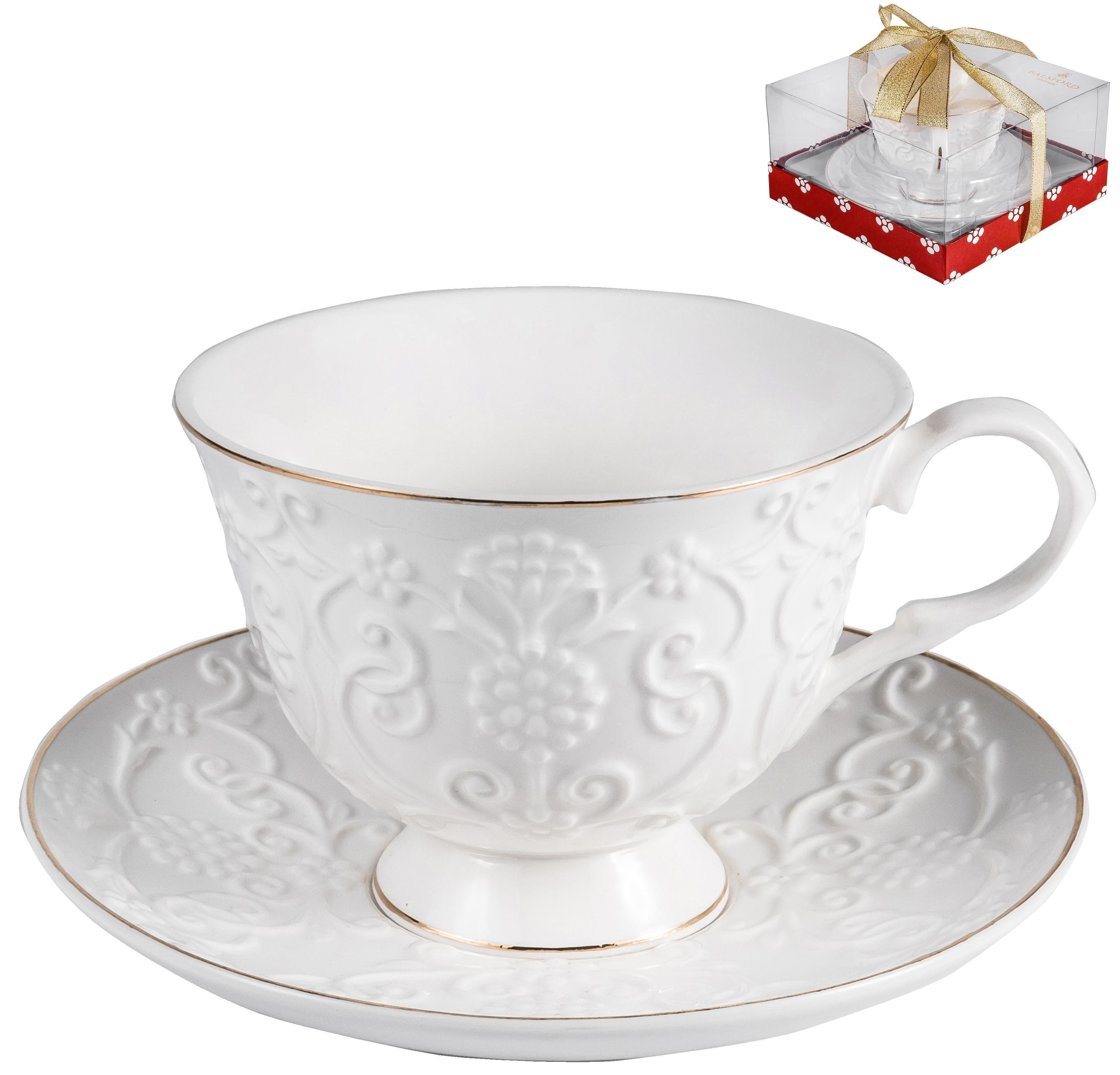 чайная пара голубка 220 мл блюдце 14 см цвет белый. Cmielow rococo посуда. чайный сервиз ифз тюльпан.