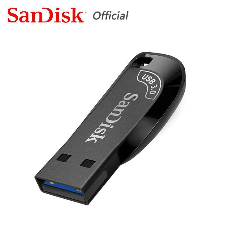 SanDiskUSB-флеш-накопительUltraShiftSDCZ410-128G128ГБ,черный