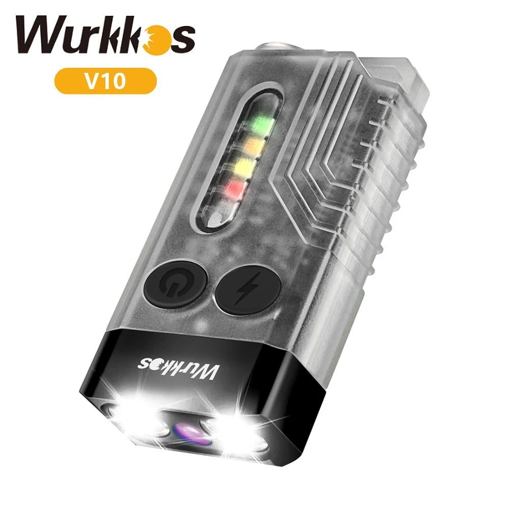 Wurkkos V10 1000LM перезаряжаемый кемпинговый фонарь брелок Type-C