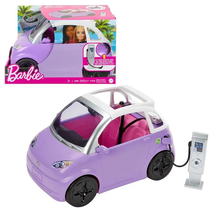 Автомобиль для куклы Барби Электромобиль фиолетовый Barbie HJV36