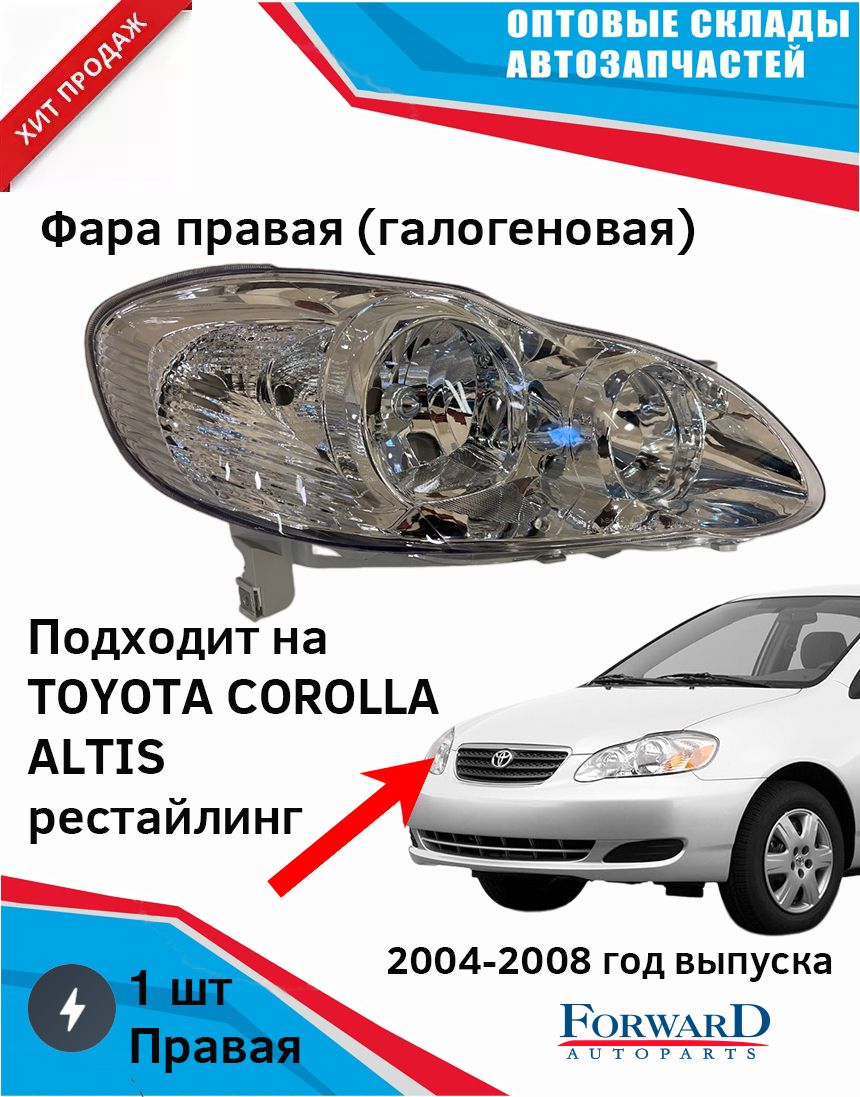 Фара автомобильная FORWARD Auto parts купить по выгодной цене в  интернет-магазине OZON (916974274)