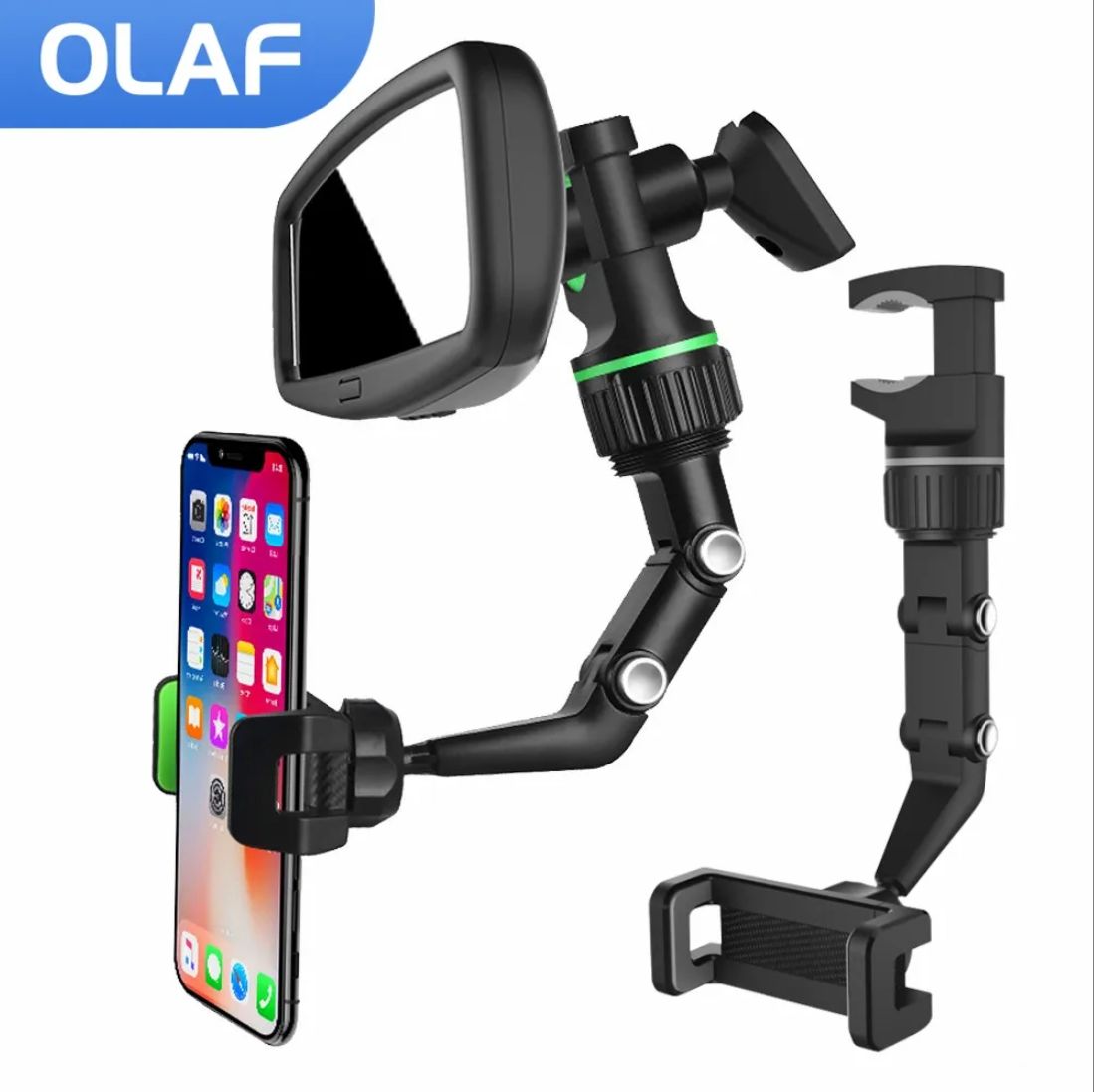 Держатель автомобильный OLAF car phone holder_черный_черный матовый -  купить по низким ценам в интернет-магазине OZON (1296015626)