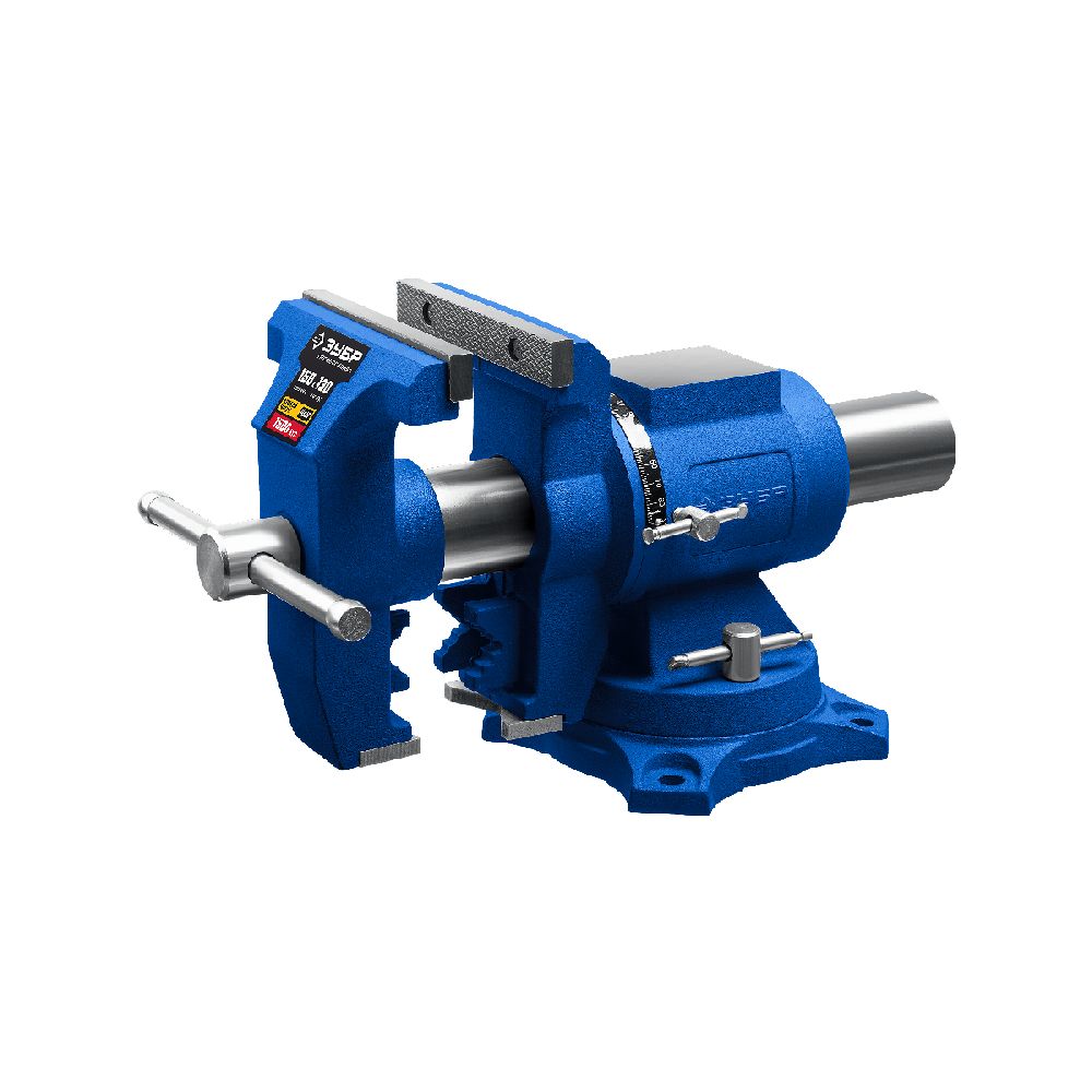 Тиски слесарные, многофункциональные с поворотом в двух плоскостях ЗУБР 32712-150