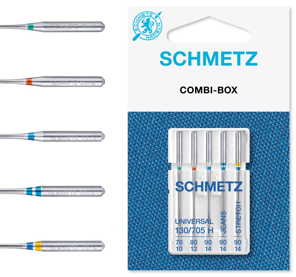 Schmetz130/705H иглы комбинированные №70, 80, 90/ 5 шт.