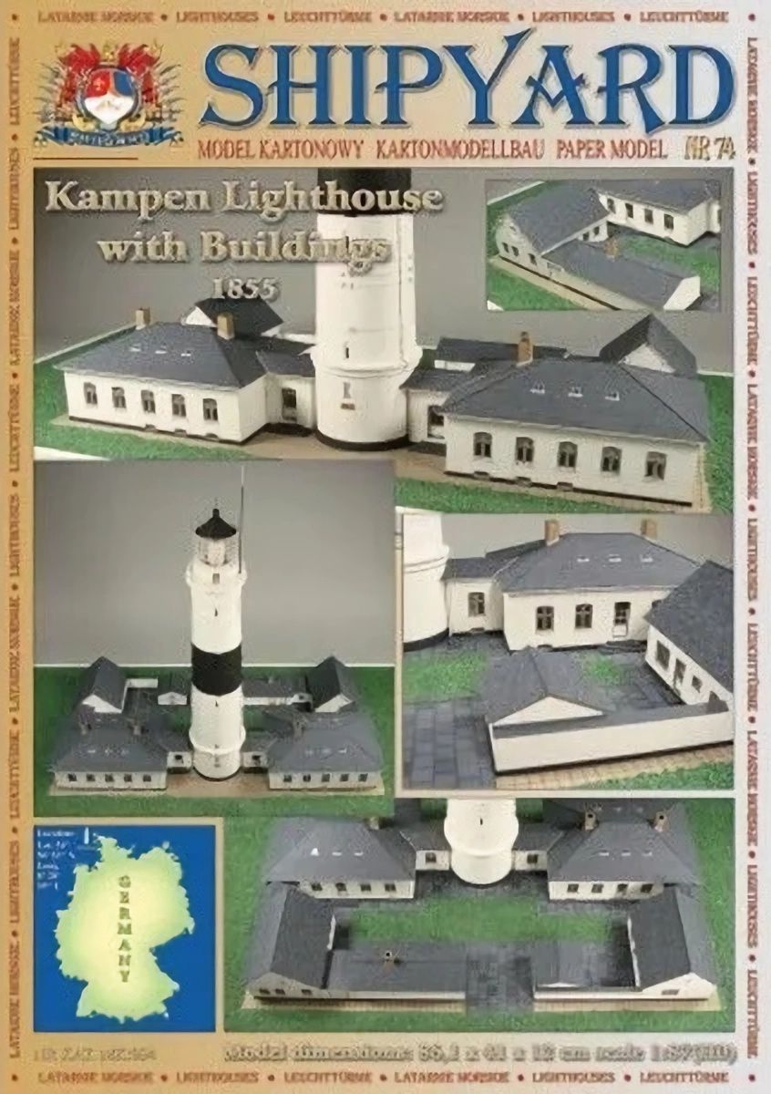 Сборная картонная модель Shipyard маяк Lighthouse Kampen with buildings  (№74)(1к87)(MK034) - купить с доставкой по выгодным ценам в  интернет-магазине OZON (1329251508)