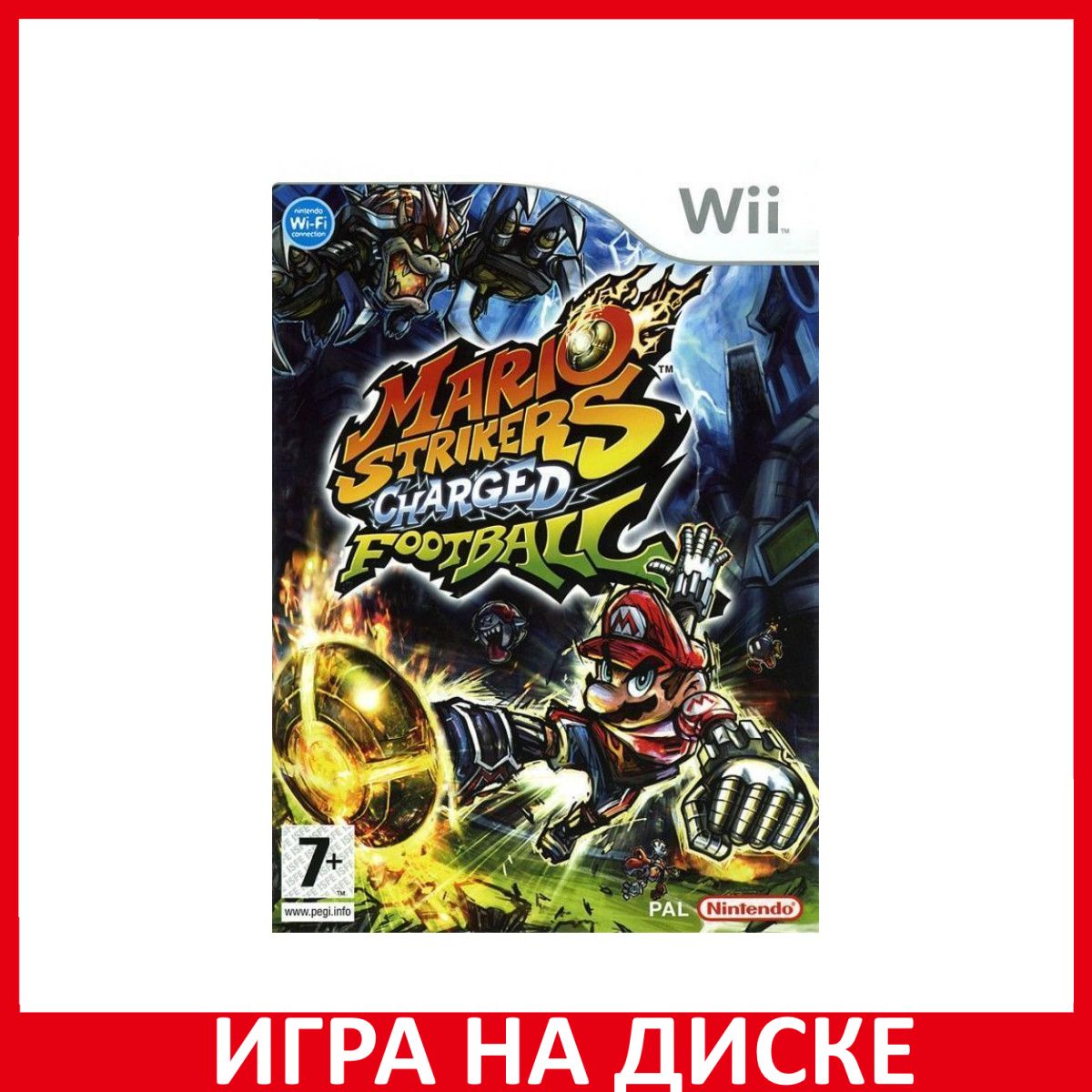 Игра Mario Strikers Charged Football Wii, WiiU Диск на Nintendo Wii