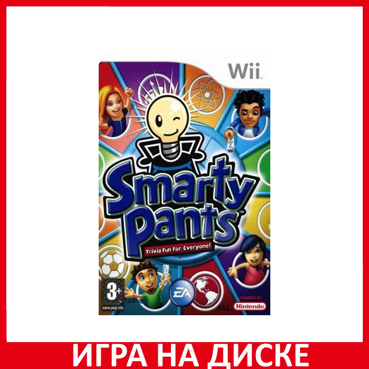 Игра Smarty Pants Wii, WiiU Диск на Nintendo Wii