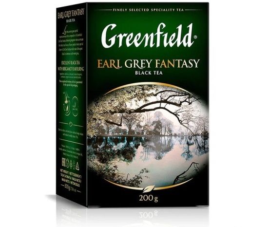 ЧайчерныйEarlGreyFantasyкрупнолистовойароматизированный200гтм"Greenfild"