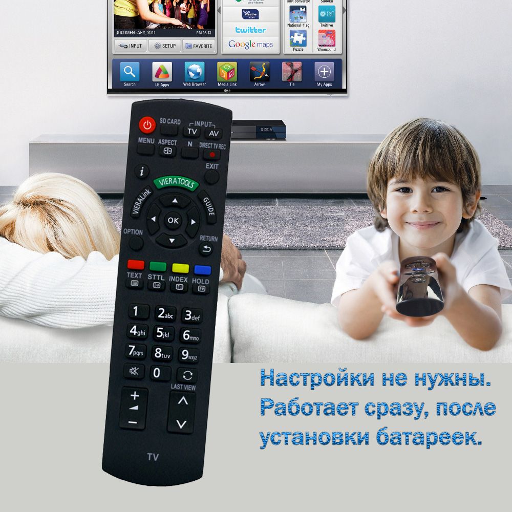 Пульт для телевизора Panasonic TX-LR32U3 - купить с доставкой по выгодным  ценам в интернет-магазине OZON (608116201)