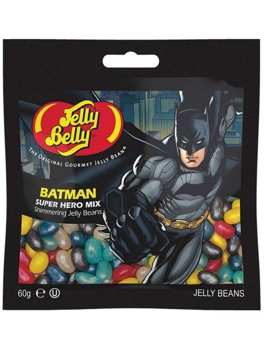 Драже жевательное Jelly Belly Super Hero Batman , 60гр, Таиланд