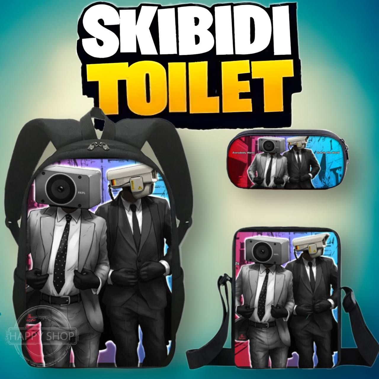 Рюкзак школьный для мальчиков Skibidi toilet КАМЕРАМЕН / Повседневный набор  3 в 1 Скибиди туалет - купить с доставкой по выгодным ценам в  интернет-магазине OZON (1354177600)