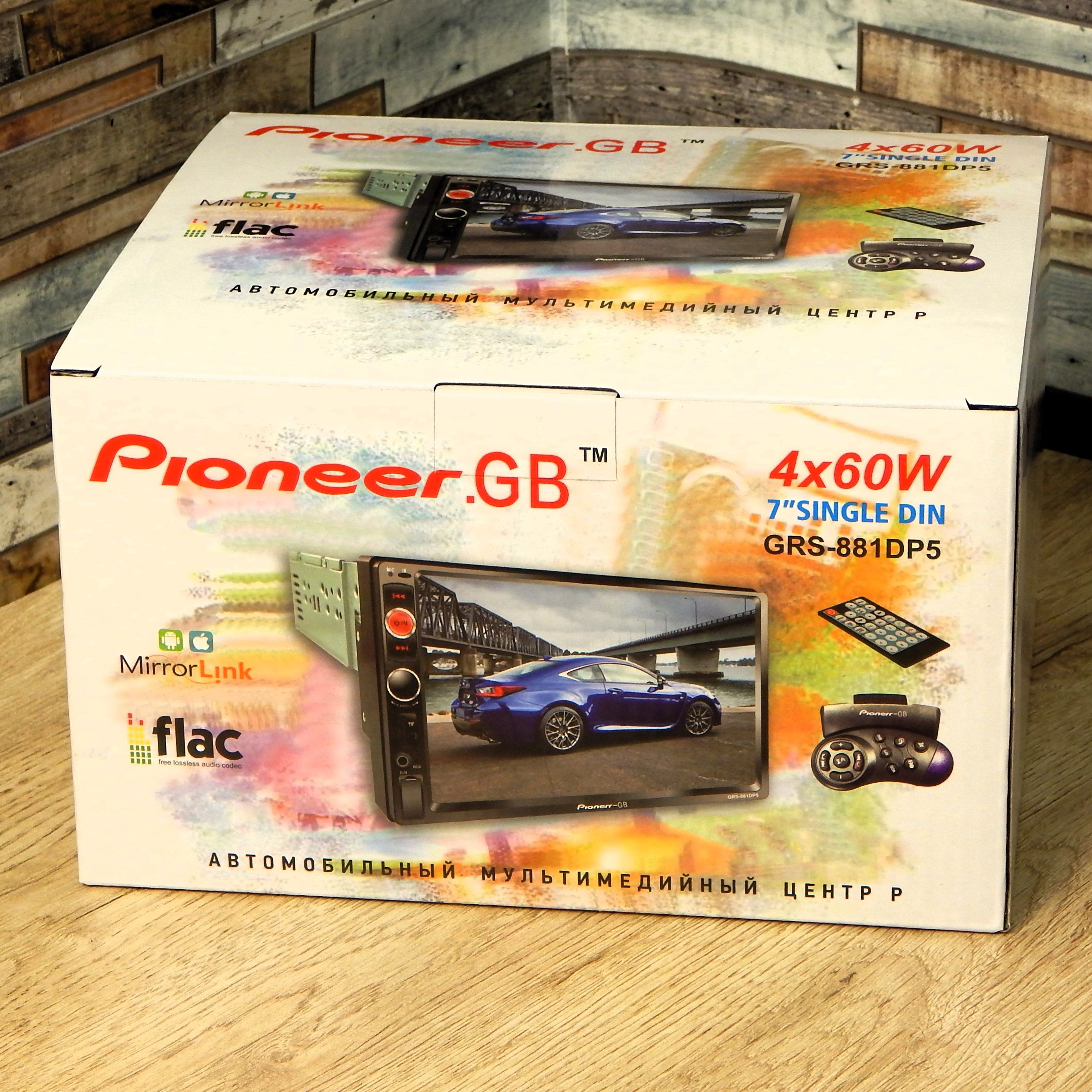 Автомагнитола Pioneer.GB GRS-881DP5 7* дюймовый автомобильный плеер (1din-  2din),Bluetooth,FM1 DIN - купить в интернет-магазине OZON с доставкой по  России (1360167475)