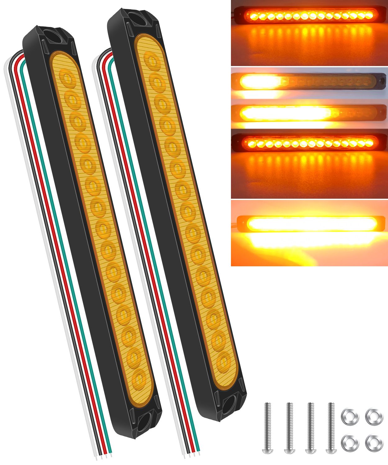 FeniksoСтоп-сигналнаавтомобиль,Светодиодная,2шт.,арт.yellow.