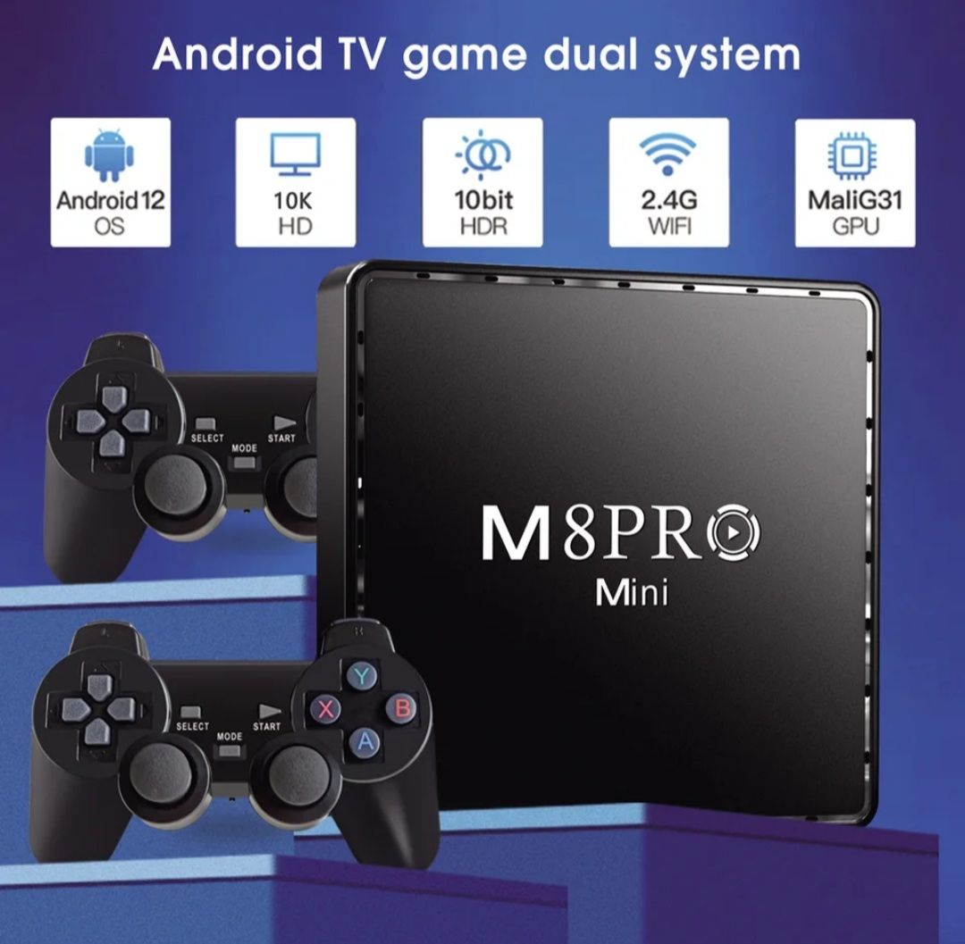 Игровой Tv Box с Играми m8pro mini 2/16g Android TV, смарт ТВ, более 10000  игр - купить с доставкой по выгодным ценам в интернет-магазине OZON  (1556326207)