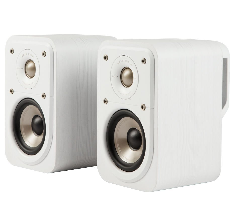 polk speakers white