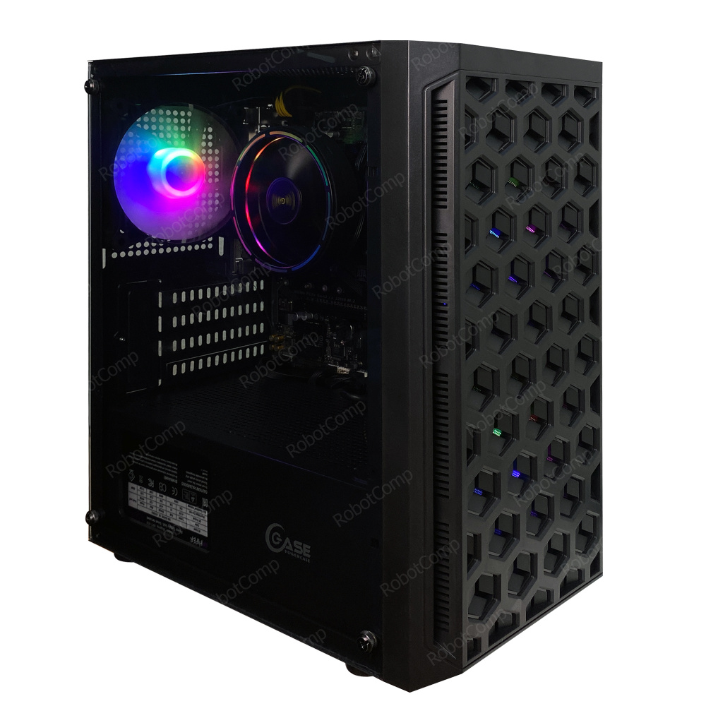 Robotcomp Системный блок Black Star (AMD Athlon 3000G, RAM 16 ГБ, SSD 480  ГБ, AMD Radeon Vega 3, ), черный