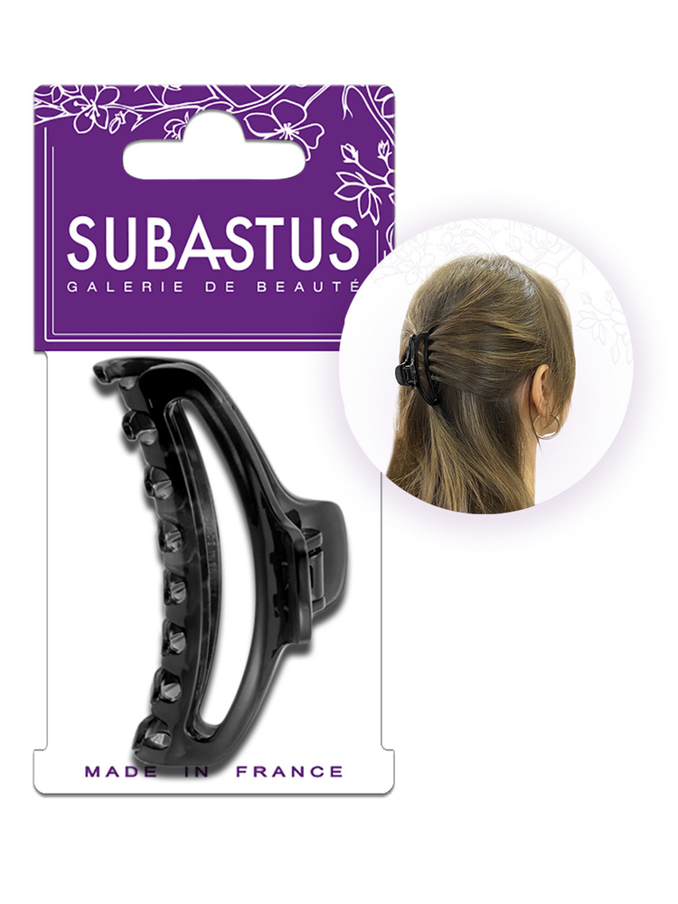 Заколка - краб для волос средний, маленький, заколка зажим Subastus  #1