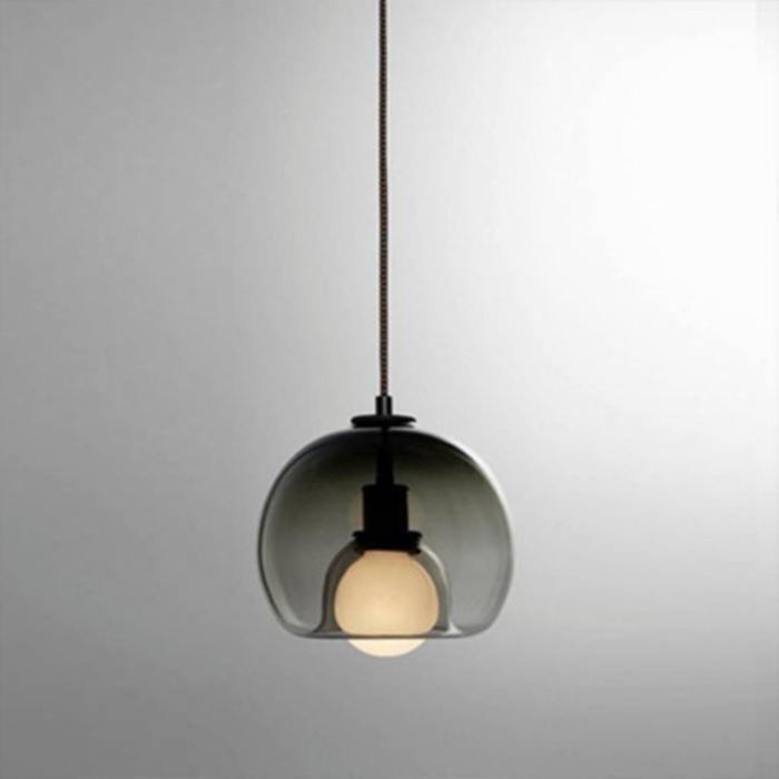 Светильник (лампа) подвесной CHARZI, дымчато-серый (25х25) #1