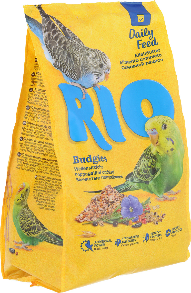 Корм для волнистых попугайчиков Rio "Основной рацион", 1 кг  #1