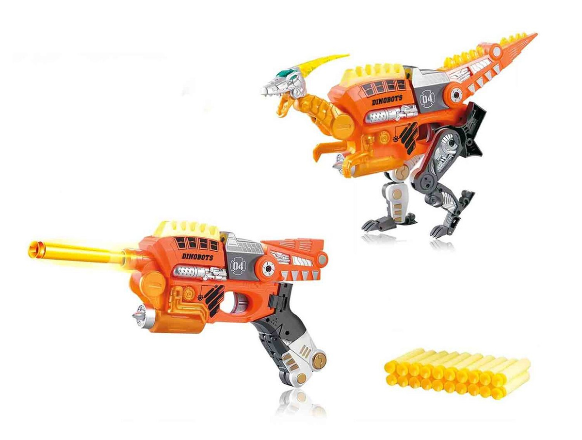 Оружие Shantou ДиноРобот с мягкими пулями, на присосках — купить в ...