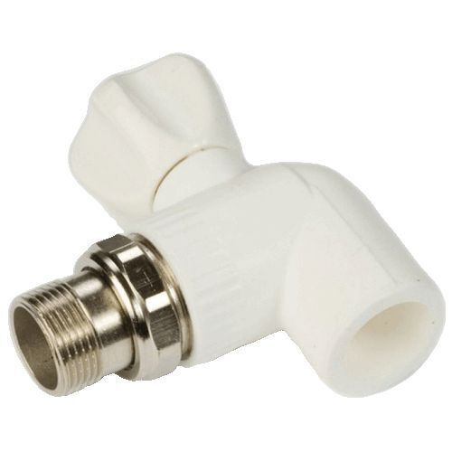 Кран шаровой полипропиленовый для радиатора с американкой угловой ...