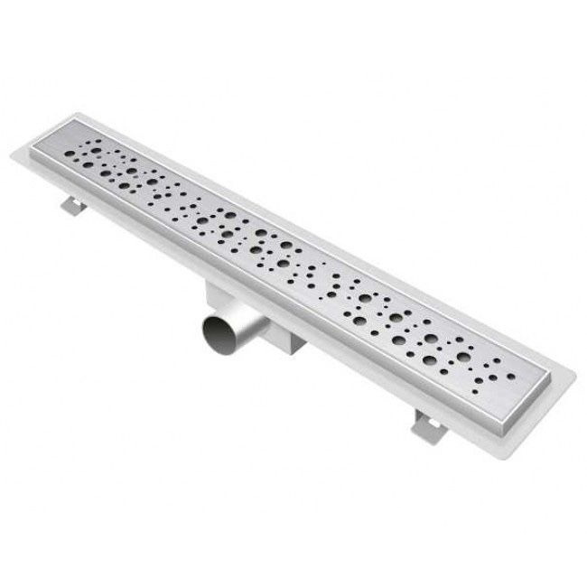 Трап (лоток) душевой Tim BAD415502 с горизонтальным выпуском 550х70мм ...