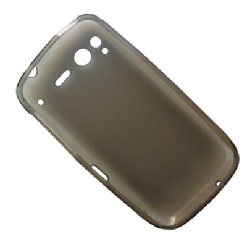 Чехол для HTC Desire S силиконовый матовый <серый> #1