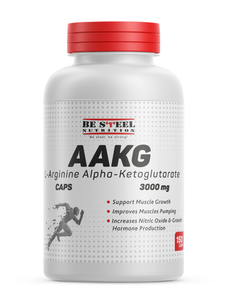 ААКГ Be Steel Nutrition AAKG 150 капсул — купить в интернет-магазине ...