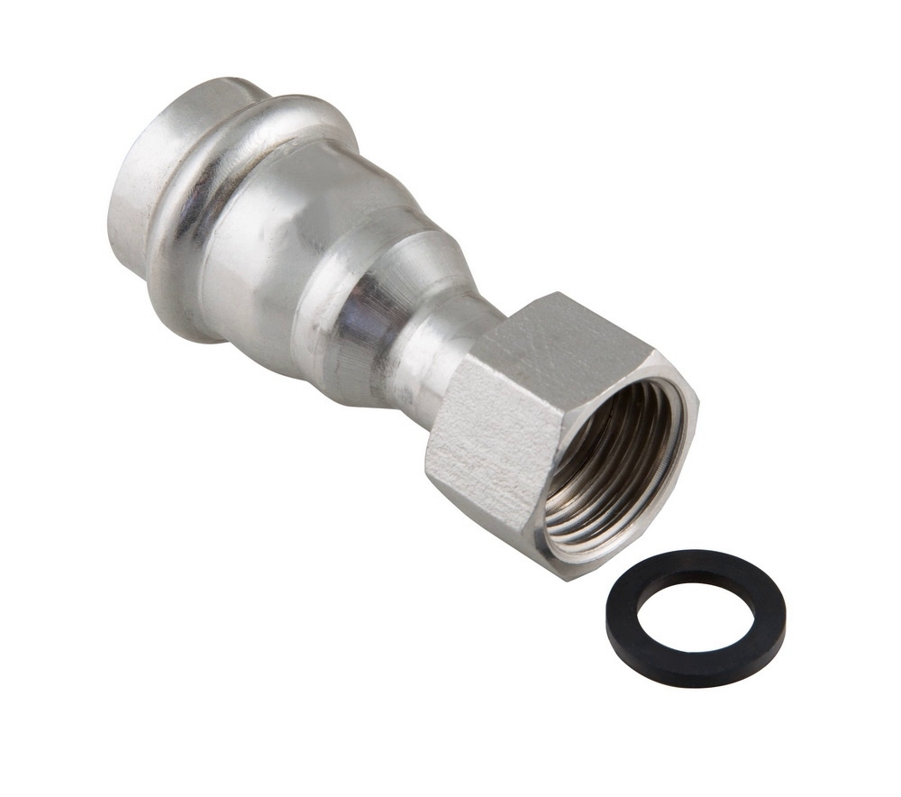 Пресс-фитинг из нержавеющей стали с накидной гайкой 28х3/4\" для систем ...