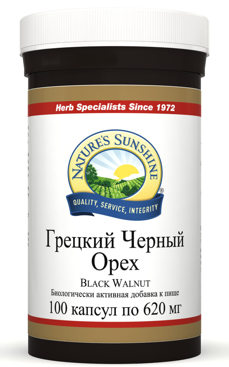 Грецкий Черный Орех НСП / Black Walnut NSP, 100 капсул по 620 мг ...
