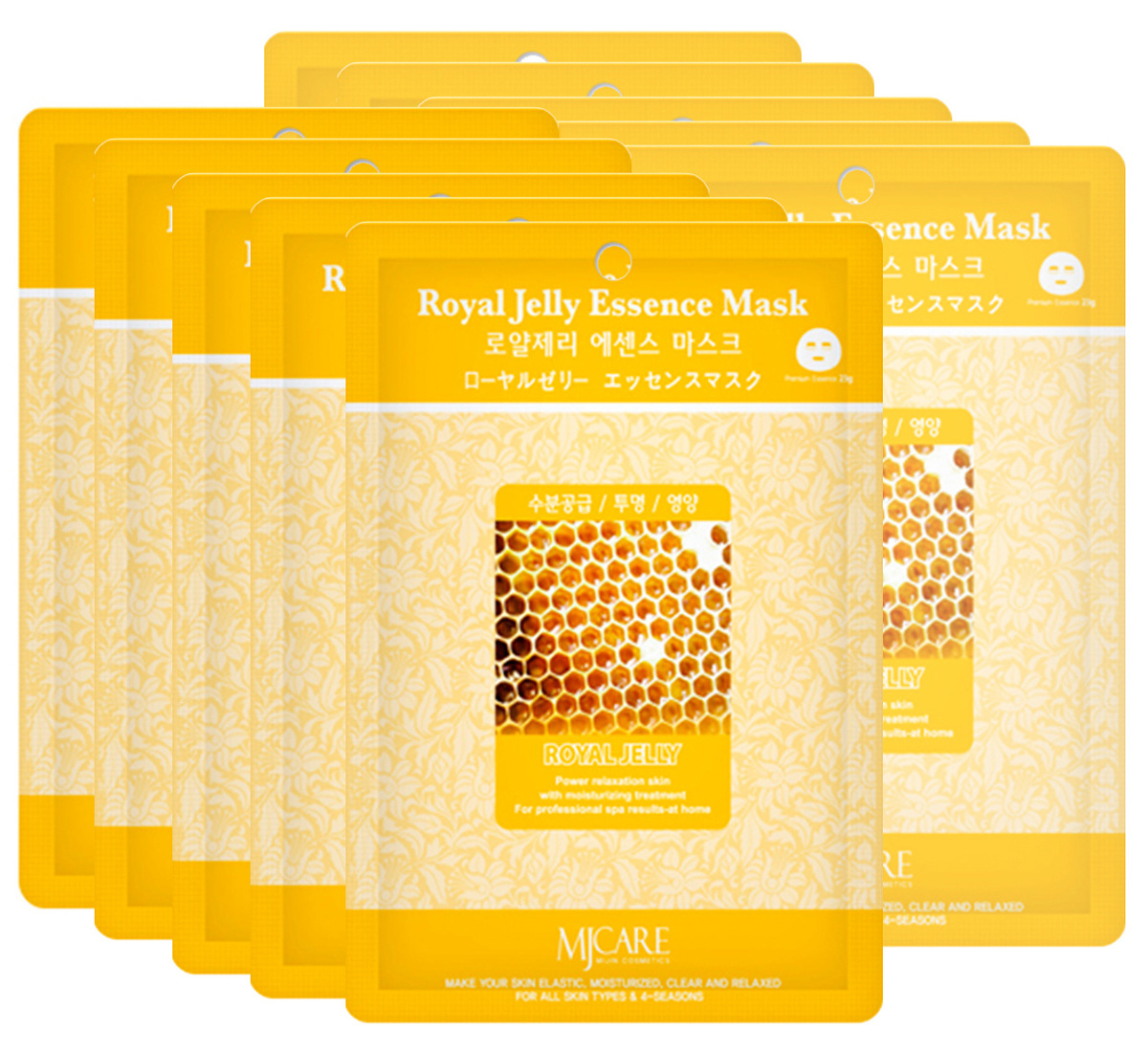 Mijin Маска тканевая с маточным молочком Royal Jelly Essence Mask 10