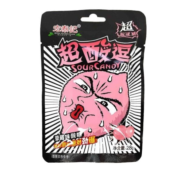 Леденцы Супер кислые Клубника Hong Tai Kee Foods 28 гр. — купить в ...
