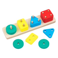 Сортер пирамидка Деревянная развивающая игрушка для малышей по методике Монтессори . Спонсорские товары