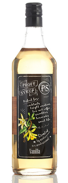Сироп для кофе, коктейлей и лимонада Ваниль ProffSyrup 1 л, стеклянная ...