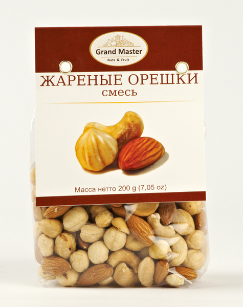 Смесь Жареные орешки GRANDMASTER 200г - купить с доставкой по выгодным ...