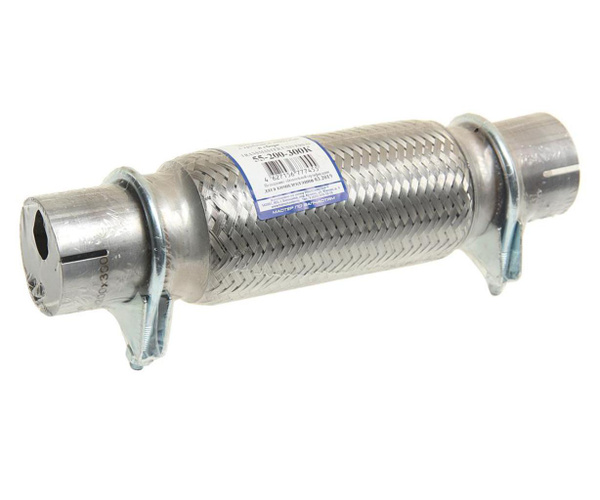 Гофра глушителя 55x200х300 с трубами в 3-ой оплетке interlock c ...