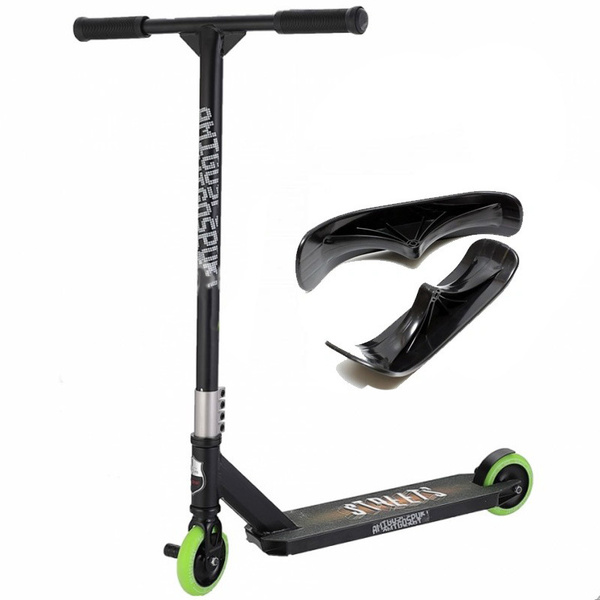 Трюковой самокат-снегокат 2в1 DK scoo street super blk - купить с ...