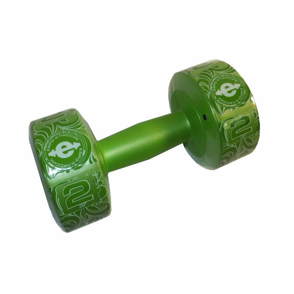 Гантели Евро-Классик (корпус пластик), 2 кг, салатовый - купить по ...