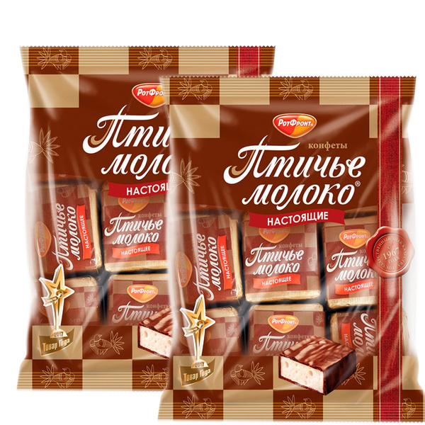 Конфеты Птичье молоко сливочно-ванильное, Рот Фронт, 2*225 гр. - купить ...