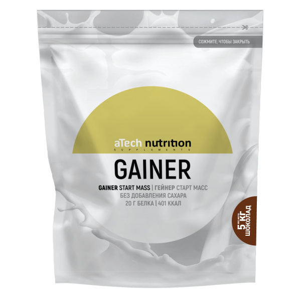 Гейнер aTech Nutrition "Gainer Start Mass", шоколад, 5000 г - купить с ...