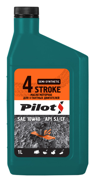 Масло 4-х тактное Pilots SAE 10w40 API SJ/CF полусинтетическое 1л ...