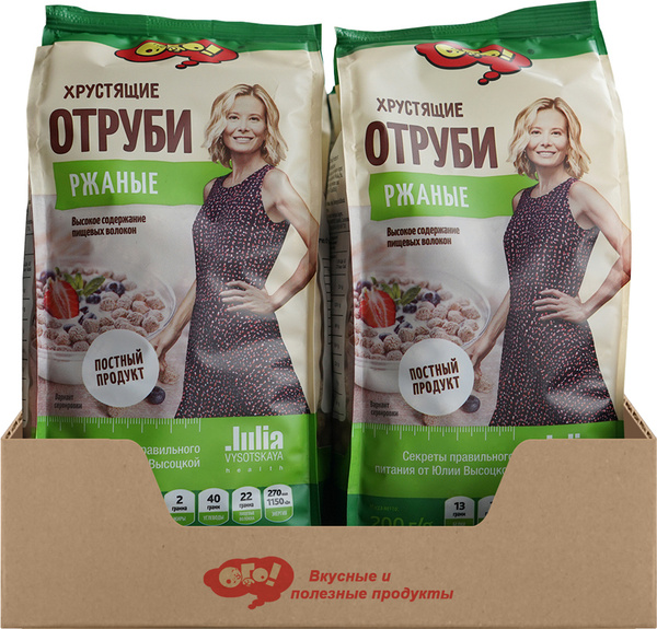 Отруби Ого! Ржаные, экструдированные, 200 г - купить с доставкой по ...
