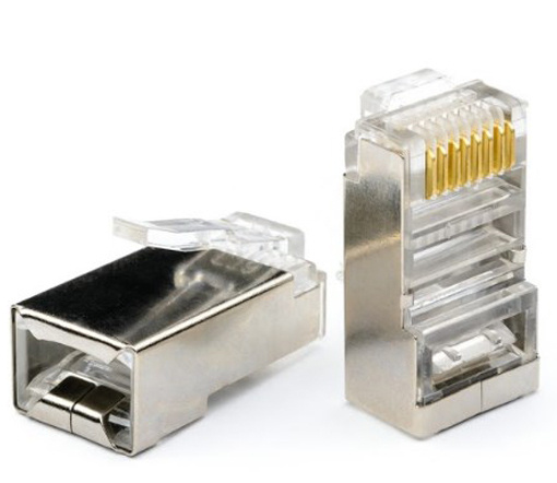 Коннектор сетевой экранированный RJ45 FTP LAN - 100шт - купить с ...