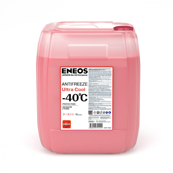 ENEOS Антифриз до -40°С, 10 л купить на OZON по низкой цене (503203063)