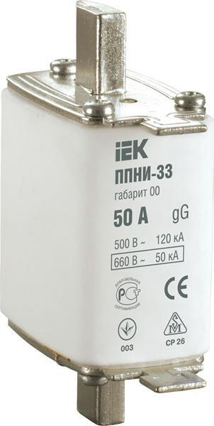 Плавкий предохранитель IEK ППНИ-33 100А габарит 00 - купить с доставкой ...